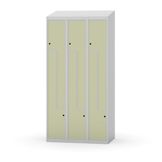 Novis Z garderobeskab skrå topplade 6 rum B90 cm