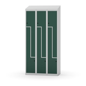 Novis Z garderobeskab skrå topplade 6 rum B90 cm