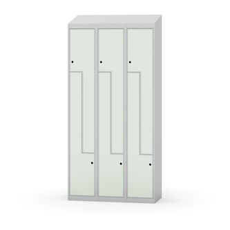 Novis Z garderobeskab skrå topplade 6 rum B90 cm