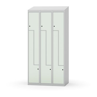 Novis Z garderobeskab skrå topplade 6 rum B90 cm