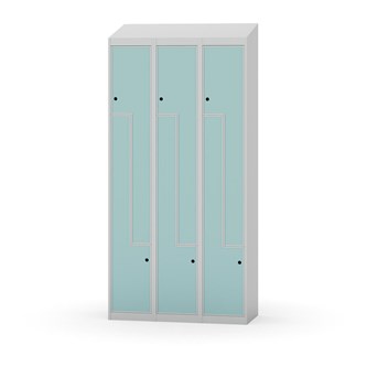 Novis Z garderobeskab skrå topplade 6 rum B90 cm