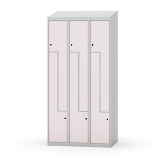 Novis Z garderobeskab skrå topplade 6 rum B90 cm