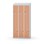 Novis Z garderobeskab skrå topplade 6 rum B90 cm