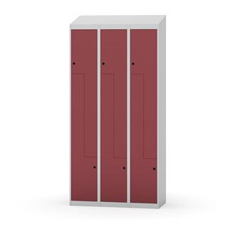 Novis Z garderobeskab skrå topplade 6 rum B90 cm