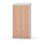 Novis Z garderobeskab skrå topplade 6 rum B90 cm