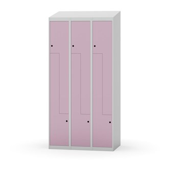 Novis Z garderobeskab skrå topplade 6 rum B90 cm