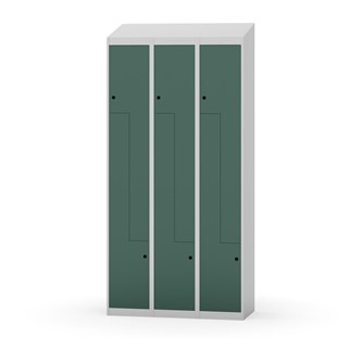 Novis Z garderobeskab skrå topplade 6 rum B90 cm