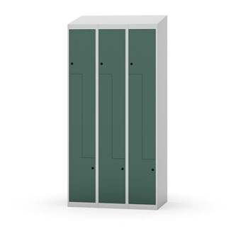 Novis Z garderobeskab skrå topplade 6 rum B90 cm