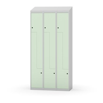 Novis Z garderobeskab skrå topplade 6 rum B90 cm