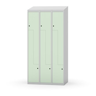 Novis Z garderobeskab skrå topplade 6 rum B90 cm
