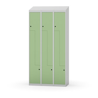 Novis Z garderobeskab skrå topplade 6 rum B90 cm