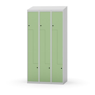 Novis Z garderobeskab skrå topplade 6 rum B90 cm