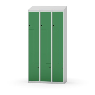 Novis Z garderobeskab skrå topplade 6 rum B90 cm