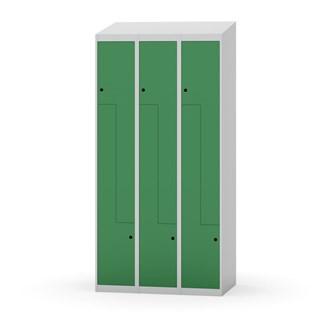 Novis Z garderobeskab skrå topplade 6 rum B90 cm