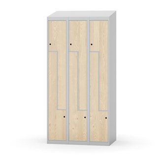 Novis Z garderobeskab skrå topplade 6 rum B90 cm