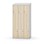 Novis Z garderobeskab skrå topplade 6 rum B90 cm
