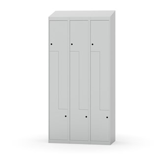 Novis Z garderobeskab skrå topplade 6 rum B90 cm