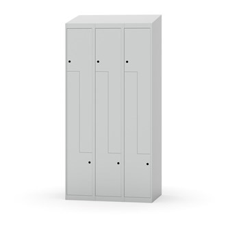 Novis Z garderobeskab skrå topplade 6 rum B90 cm