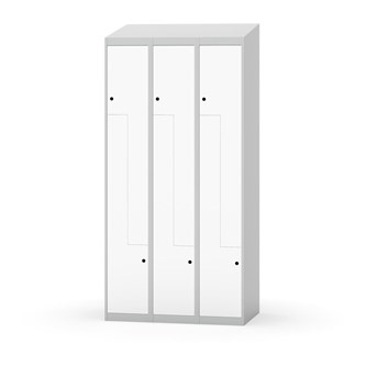 Novis Z garderobeskab skrå topplade 6 rum B90 cm