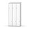 Novis Z garderobeskab skrå topplade 6 rum B90 cm