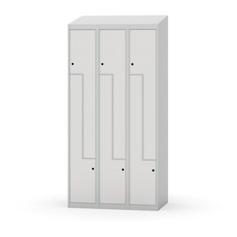 Novis Z garderobeskab skrå topplade 6 rum B90 cm