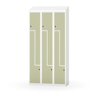 Novis Z garderobeskab skrå topplade 6 rum B90 cm
