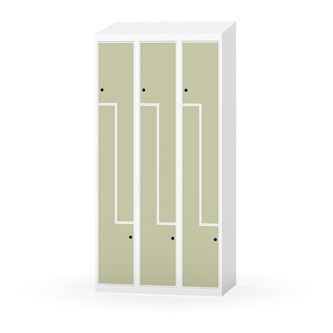Novis Z garderobeskab skrå topplade 6 rum B90 cm
