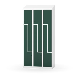 Novis Z garderobeskab skrå topplade 6 rum B90 cm
