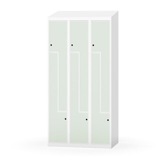 Novis Z garderobeskab skrå topplade 6 rum B90 cm