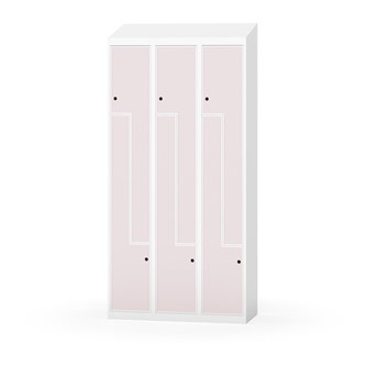 Novis Z garderobeskab skrå topplade 6 rum B90 cm