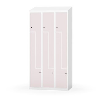 Novis Z garderobeskab skrå topplade 6 rum B90 cm