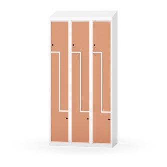 Novis Z garderobeskab skrå topplade 6 rum B90 cm