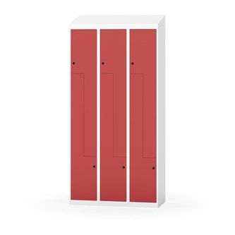 Novis Z garderobeskab skrå topplade 6 rum B90 cm