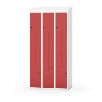 Novis Z garderobeskab skrå topplade 6 rum B90 cm
