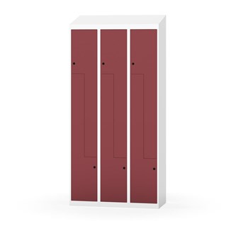 Novis Z garderobeskab skrå topplade 6 rum B90 cm