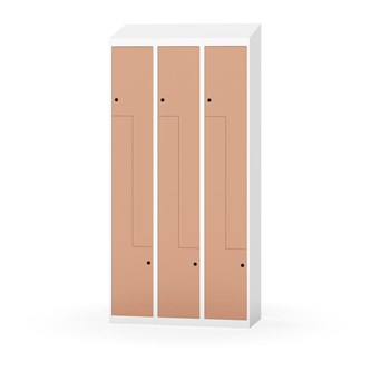 Novis Z garderobeskab skrå topplade 6 rum B90 cm
