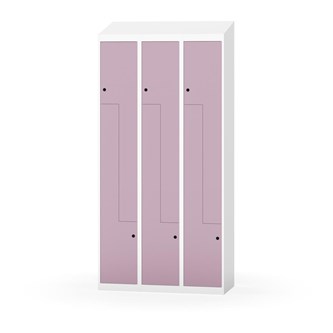 Novis Z garderobeskab skrå topplade 6 rum B90 cm