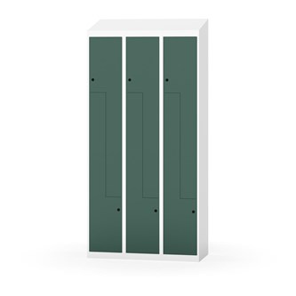 Novis Z garderobeskab skrå topplade 6 rum B90 cm