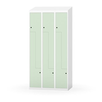 Novis Z garderobeskab skrå topplade 6 rum B90 cm