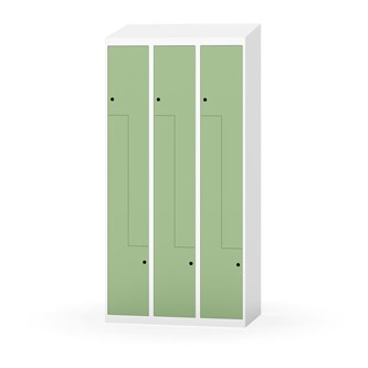 Novis Z garderobeskab skrå topplade 6 rum B90 cm