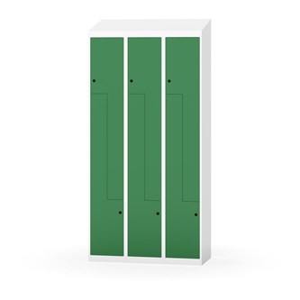 Novis Z garderobeskab skrå topplade 6 rum B90 cm