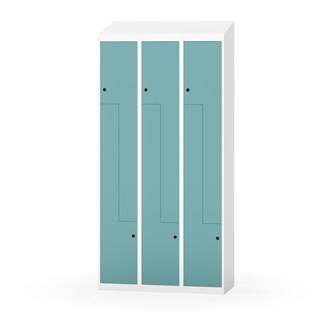 Novis Z garderobeskab skrå topplade 6 rum B90 cm