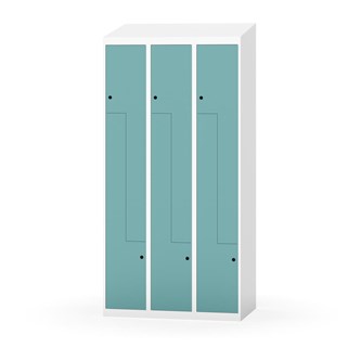 Novis Z garderobeskab skrå topplade 6 rum B90 cm