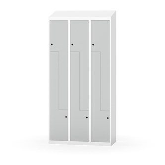 Novis Z garderobeskab skrå topplade 6 rum B90 cm