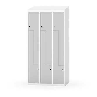 Novis Z garderobeskab skrå topplade 6 rum B90 cm