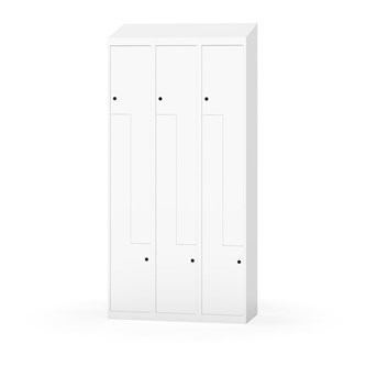 Novis Z garderobeskab skrå topplade 6 rum B90 cm