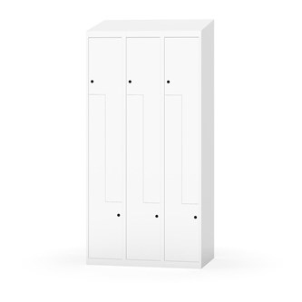 Novis Z garderobeskab skrå topplade 6 rum B90 cm