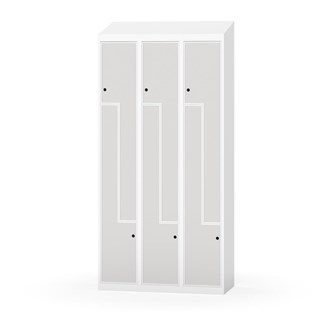 Novis Z garderobeskab skrå topplade 6 rum B90 cm