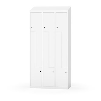 Novis Z garderobeskab skrå topplade 6 rum B90 cm