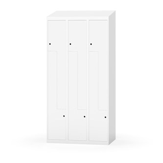 Novis Z garderobeskab skrå topplade 6 rum B90 cm